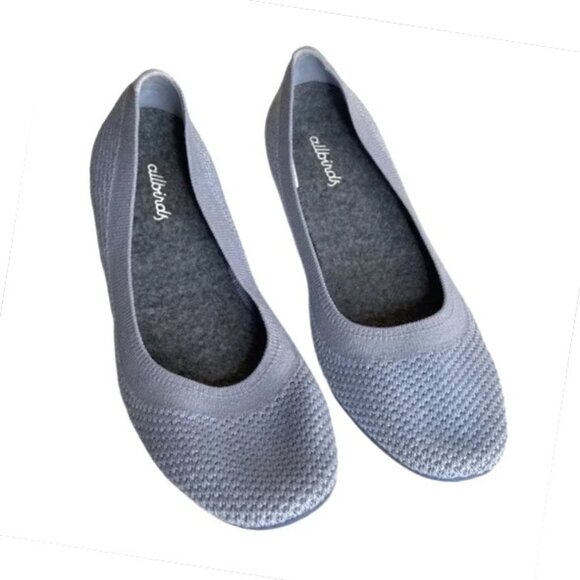 Allbirds Tree Breezer Ballet Flats Light Blue Whitecap Size 7.5 - Picture 1 of 16
